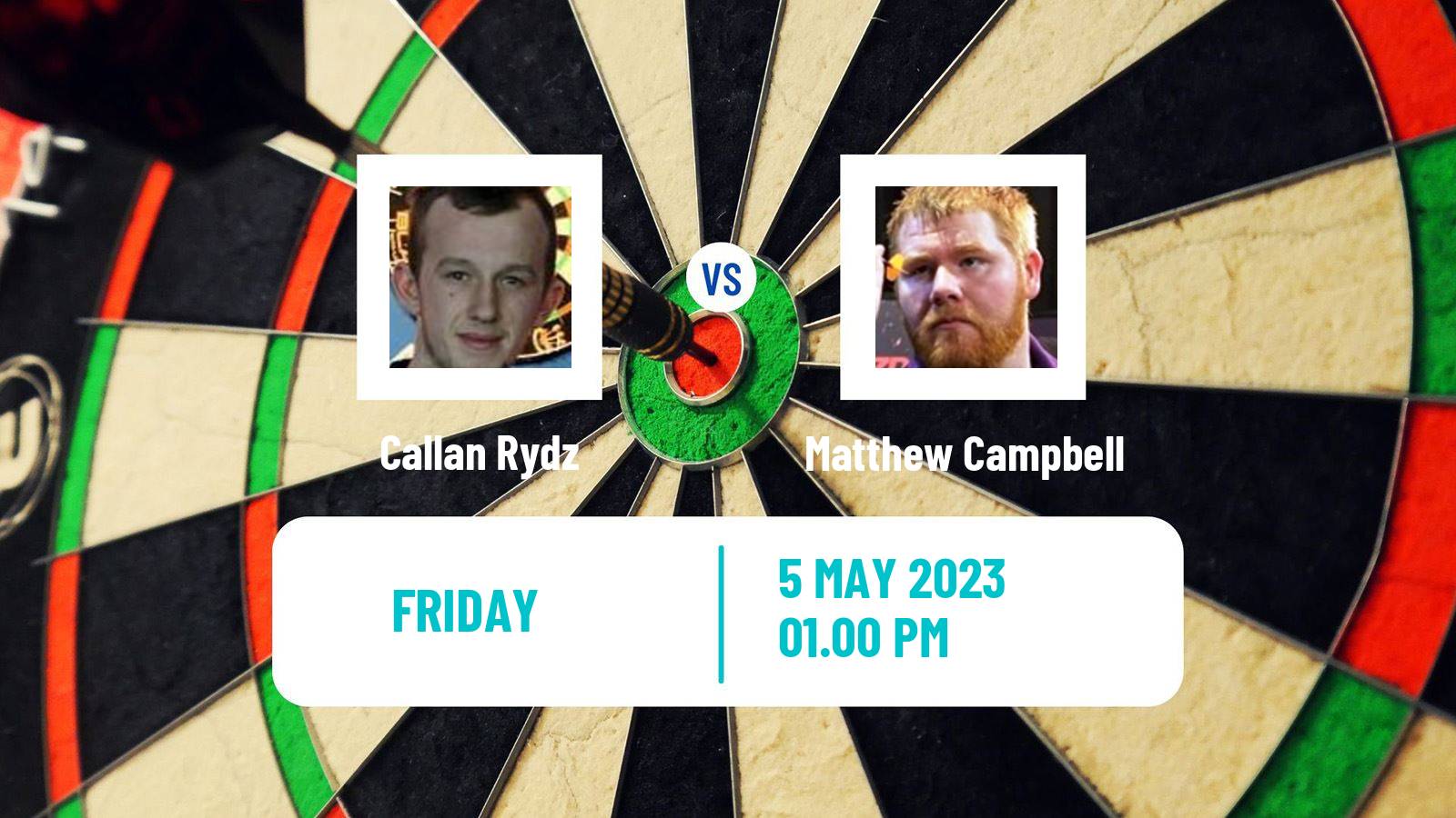 Darts Darts Callan Rydz - Matthew Campbell