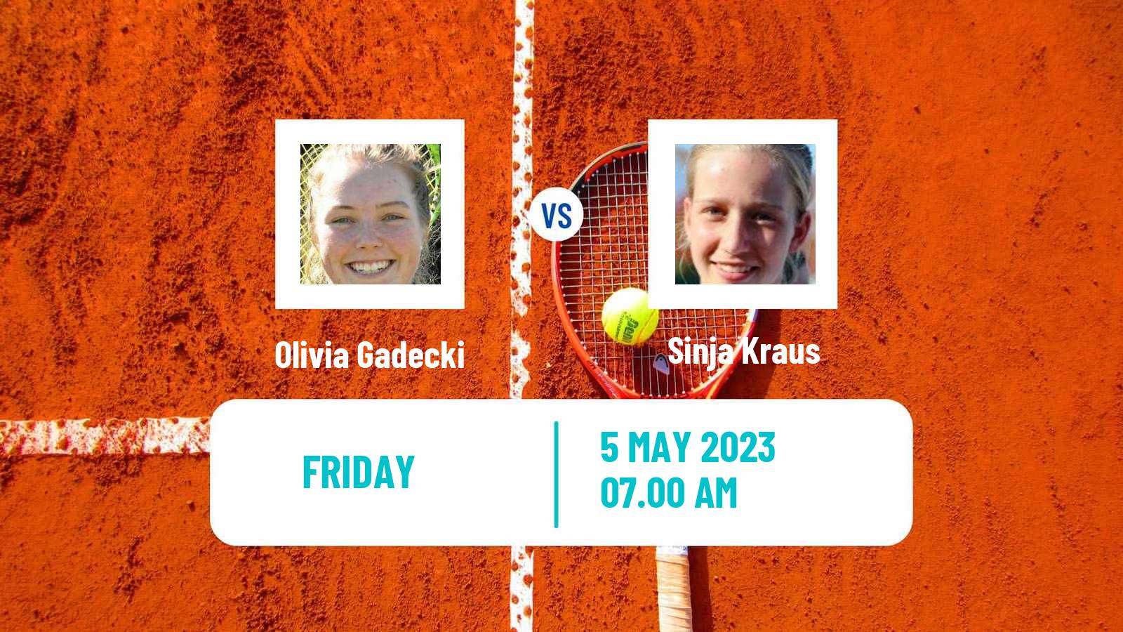 Tennis ITF Tournaments Olivia Gadecki - Sinja Kraus