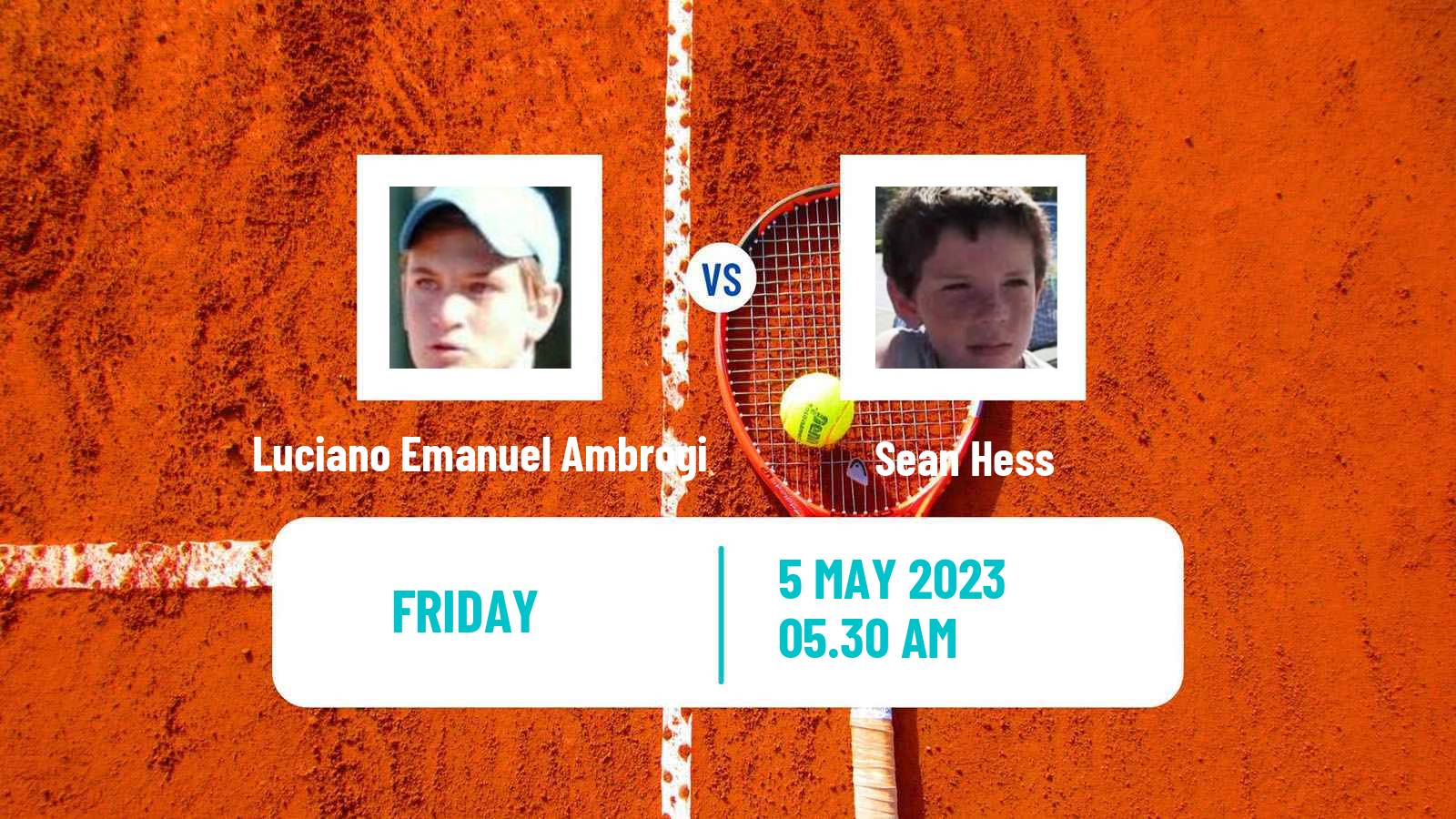 Tennis ITF Tournaments Luciano Emanuel Ambrogi - Sean Hess