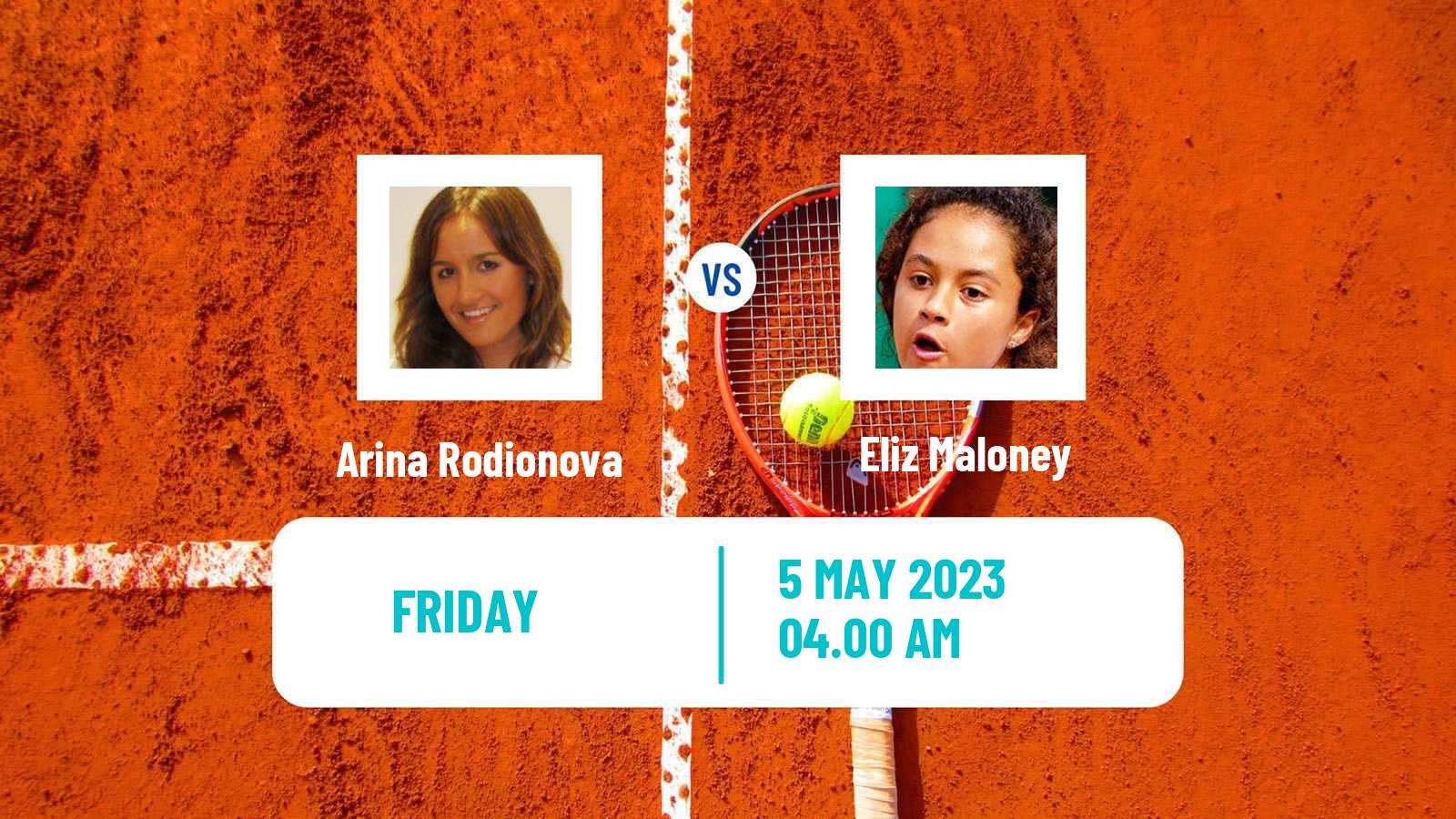 Tennis ITF Tournaments Arina Rodionova - Eliz Maloney