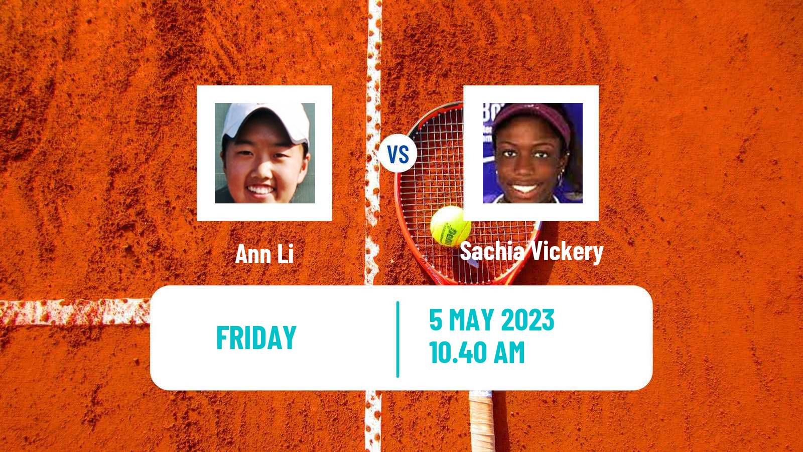 Tennis ITF Tournaments Ann Li - Sachia Vickery