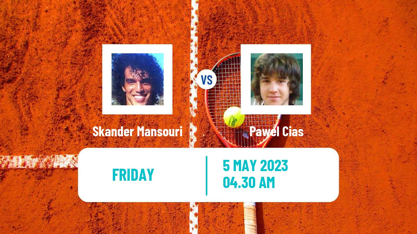 Tennis ITF Tournaments Skander Mansouri - Pawel Cias