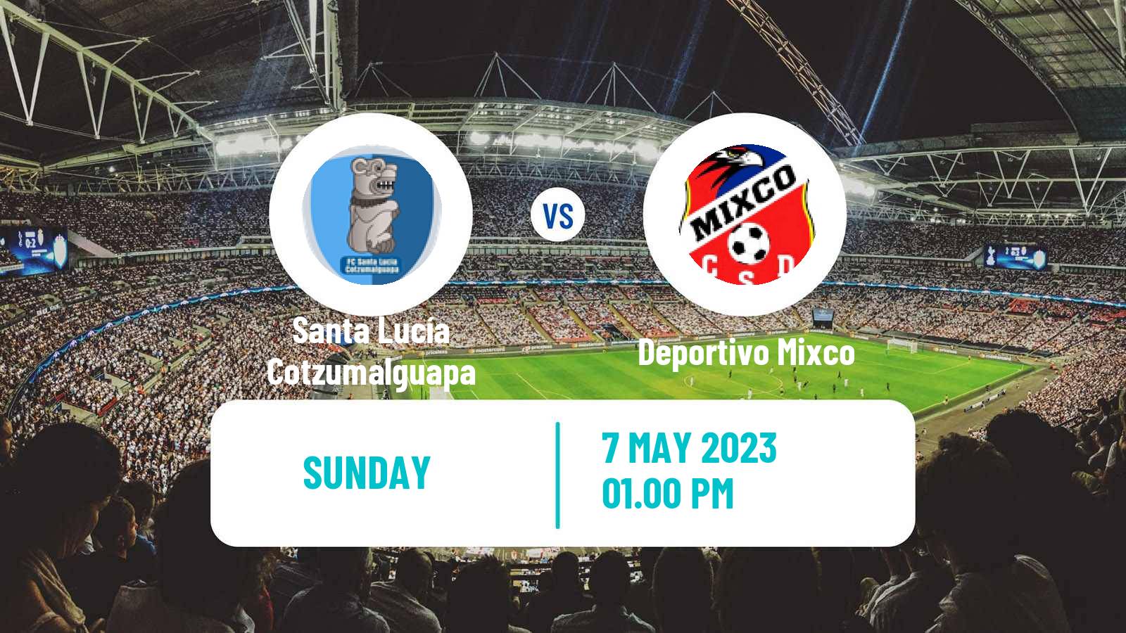 Soccer Guatemala Liga Nacional Santa Lucía Cotzumalguapa - Deportivo Mixco