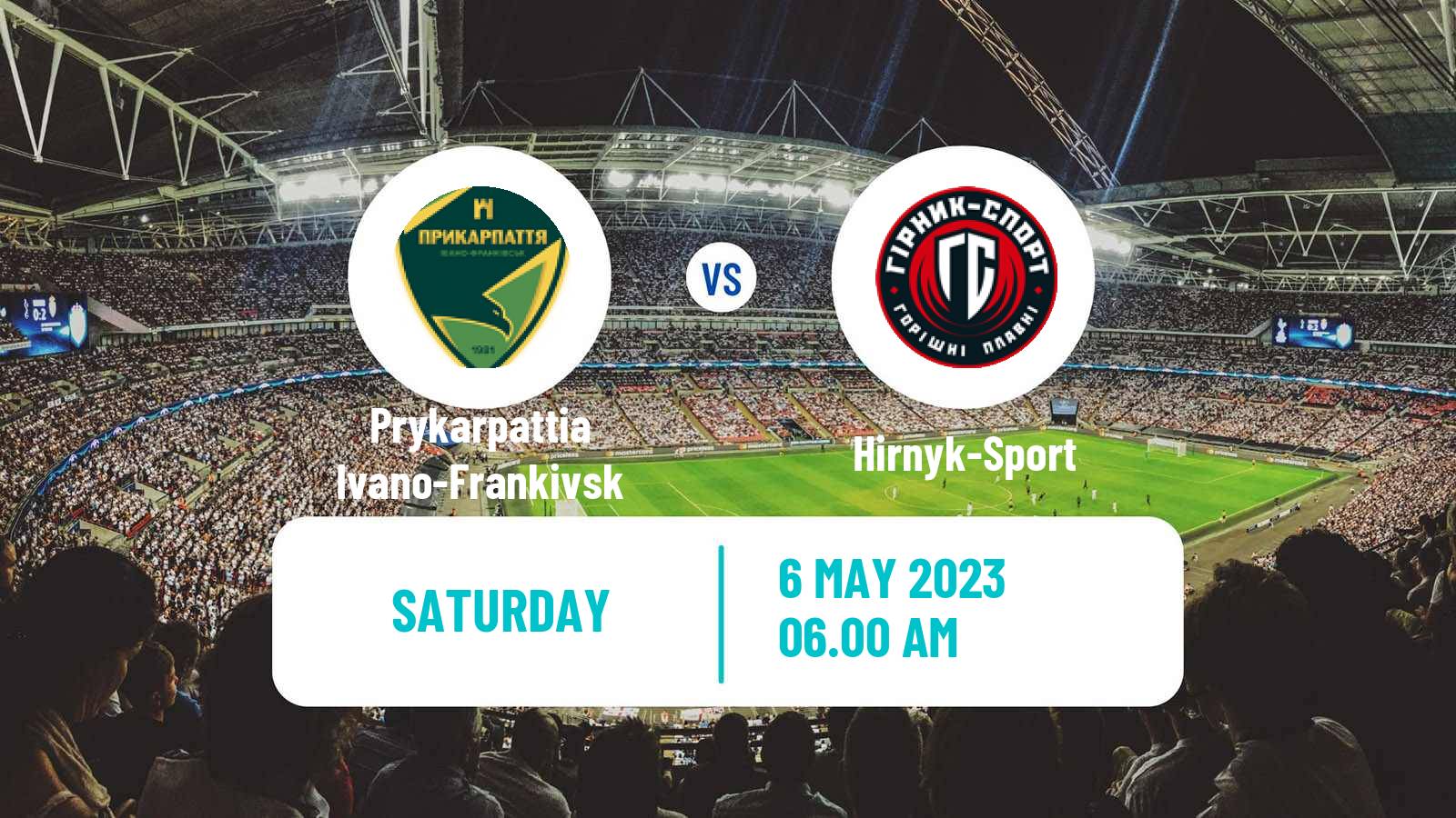 Soccer Ukrainian Persha Liga Prykarpattia Ivano-Frankivsk - Hirnyk-Sport