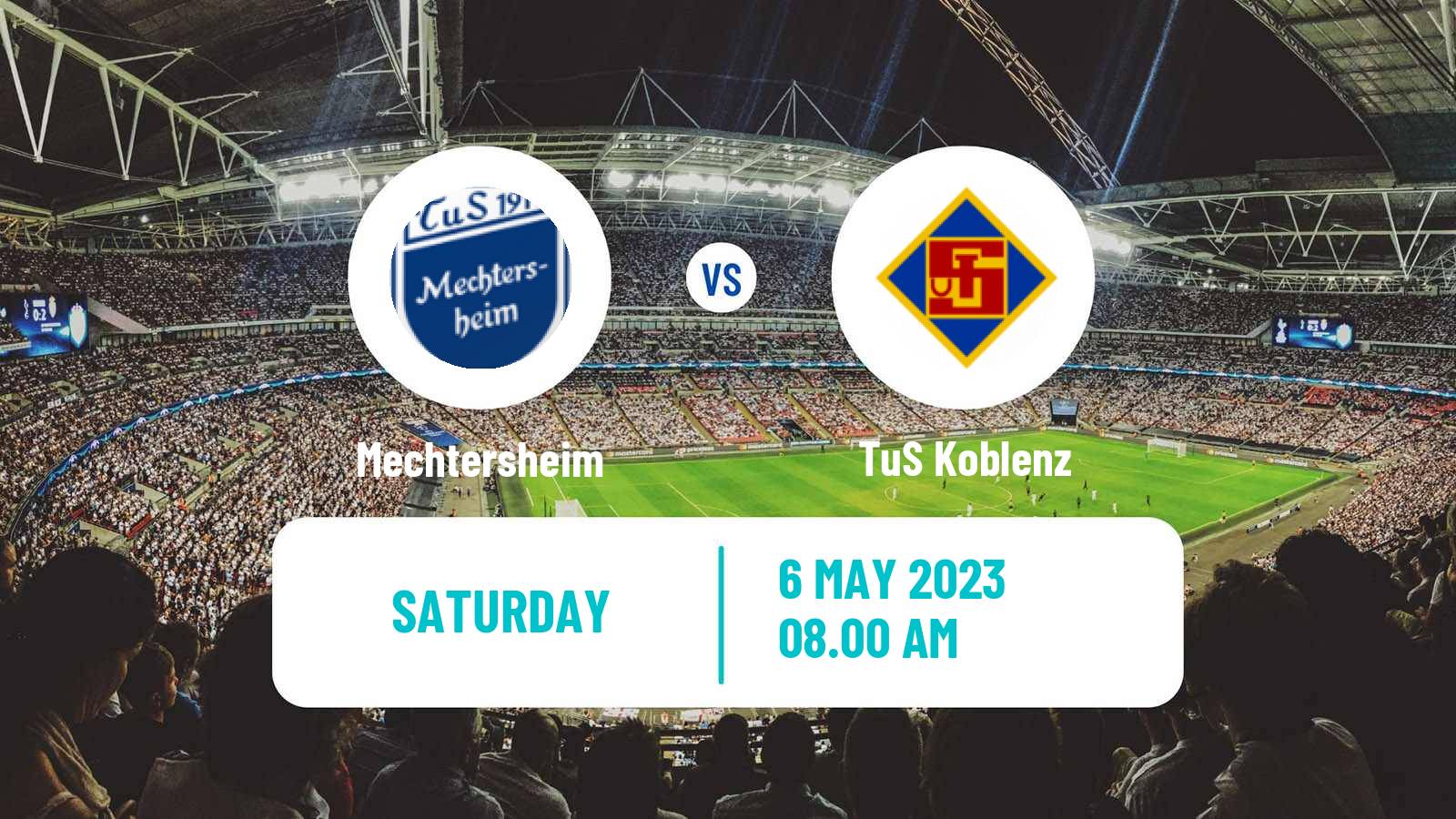 Soccer German Oberliga Rheinland-Pfalz/Saar Mechtersheim - TuS Koblenz
