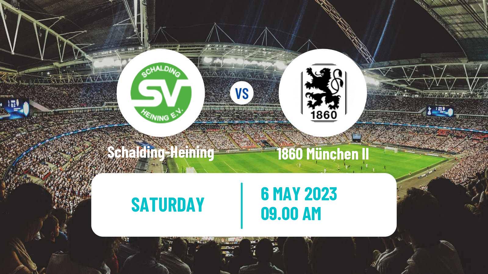 Soccer German Oberliga Bayern Süd Schalding-Heining - 1860 München II