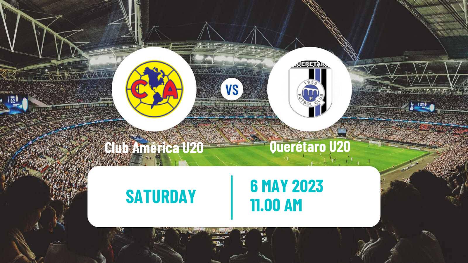 Soccer Mexican Liga MX U20 Club América U20 - Querétaro U20