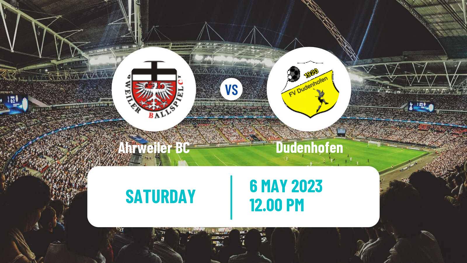 Soccer German Oberliga Rheinland-Pfalz/Saar Ahrweiler - Dudenhofen