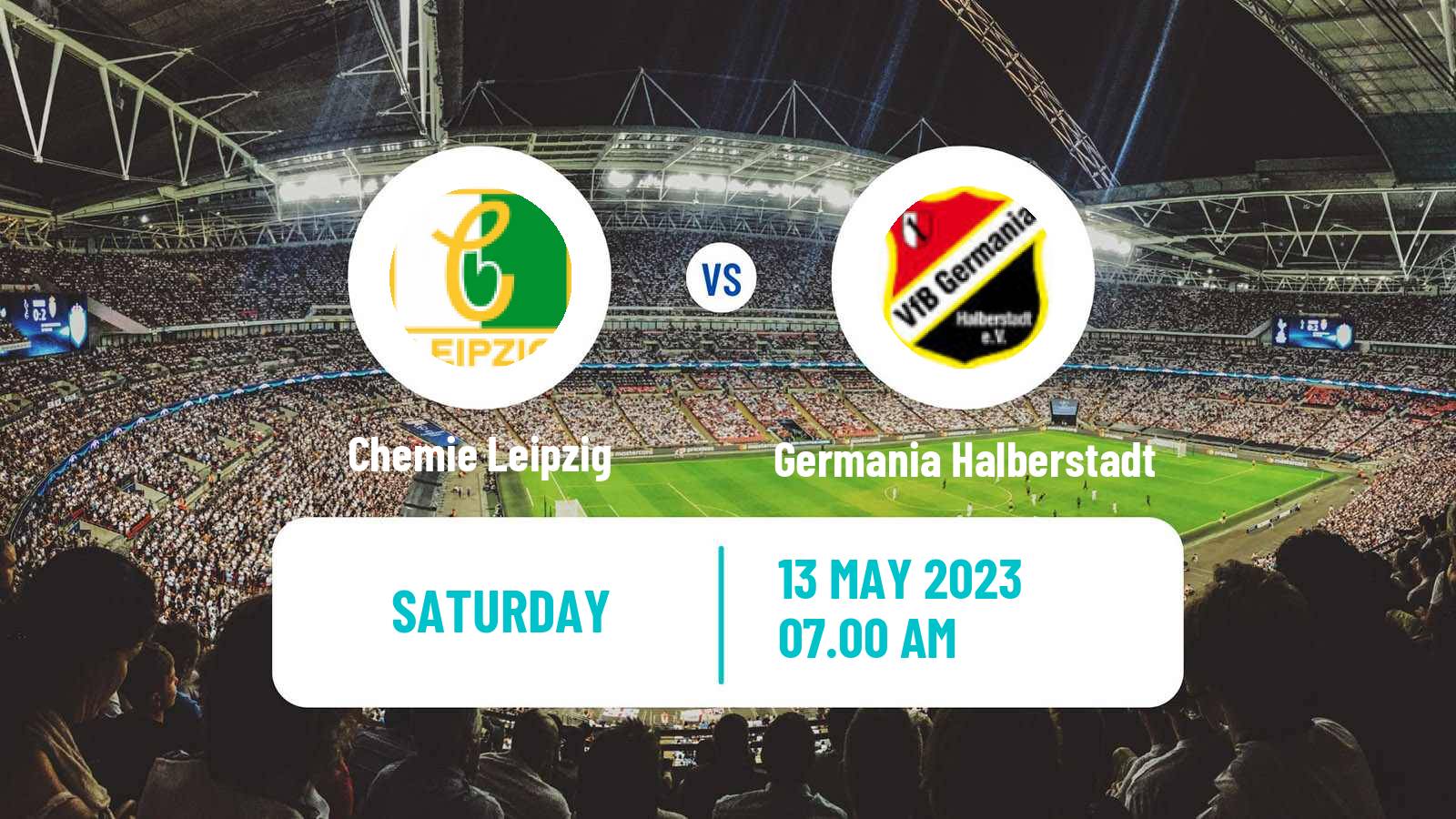 Soccer German Regionalliga Nordost Chemie Leipzig - Germania Halberstadt