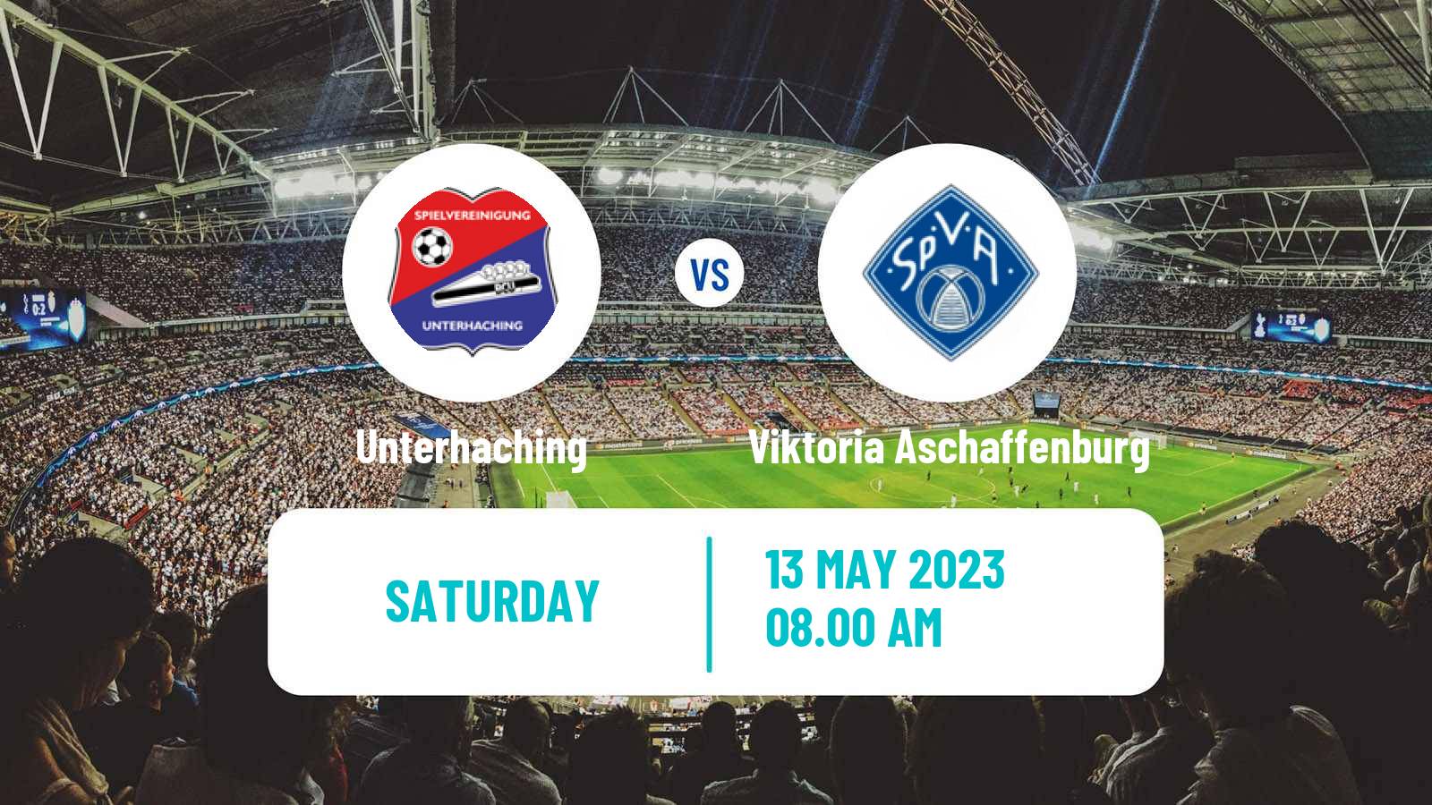 Soccer German Regionalliga Bayern Unterhaching - Viktoria Aschaffenburg