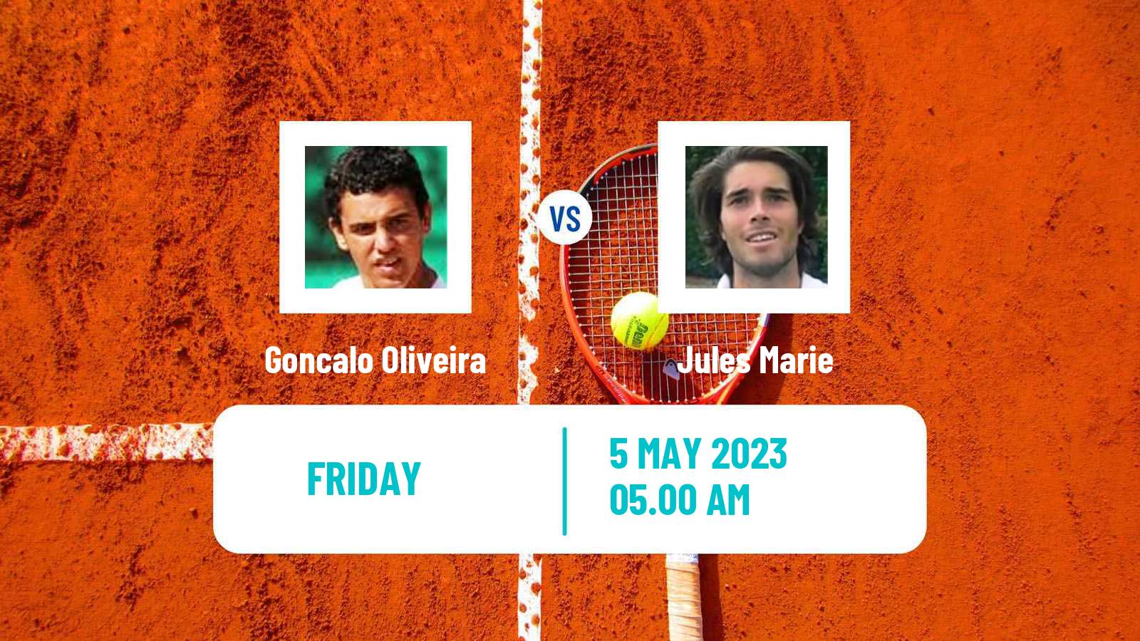 Tennis ITF Tournaments Goncalo Oliveira - Jules Marie