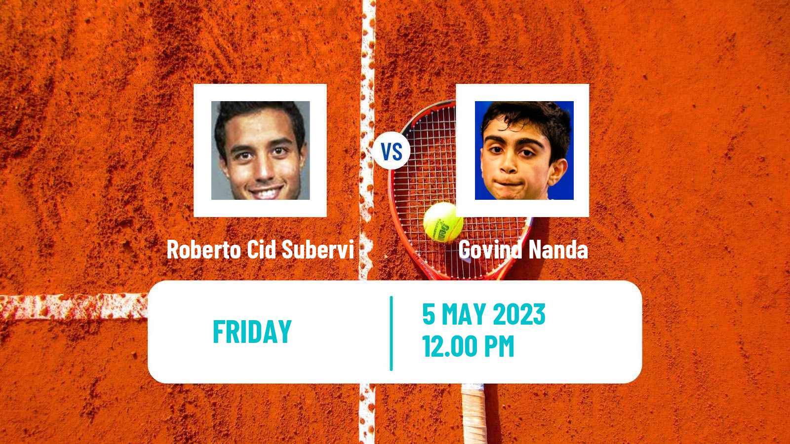 Tennis ITF Tournaments Roberto Cid Subervi - Govind Nanda