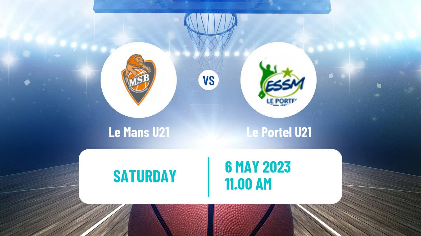 Basketball French Espoirs U21 Basketball Le Mans U21 - Le Portel U21