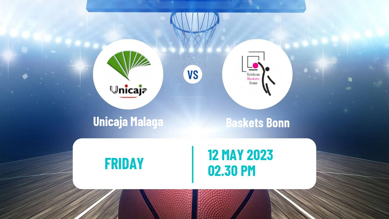 Basketball Champions League Basketball Unicaja Malaga - Baskets Bonn