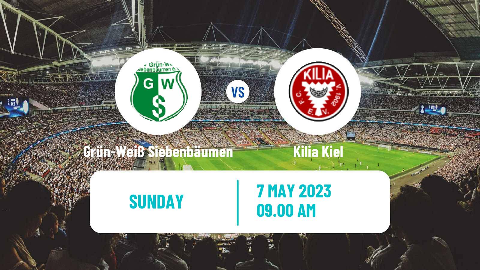 Soccer German Oberliga Schleswig-Holstein Grün-Weiß Siebenbäumen - Kilia Kiel