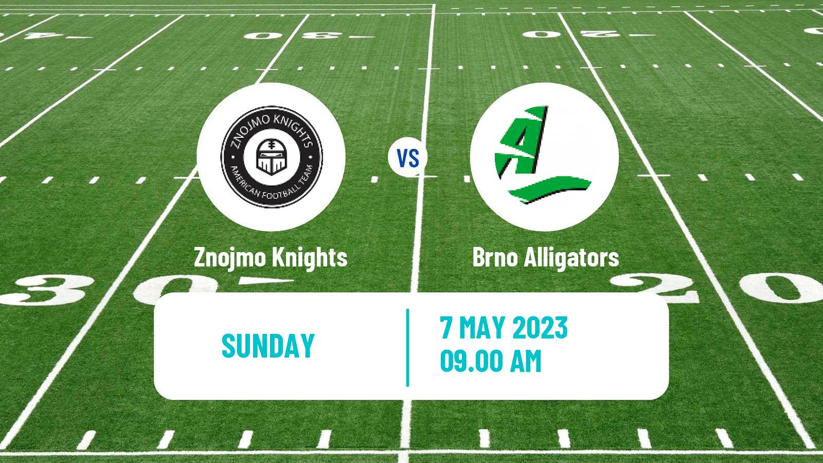 American football Czech CLAF Znojmo Knights - Brno Alligators