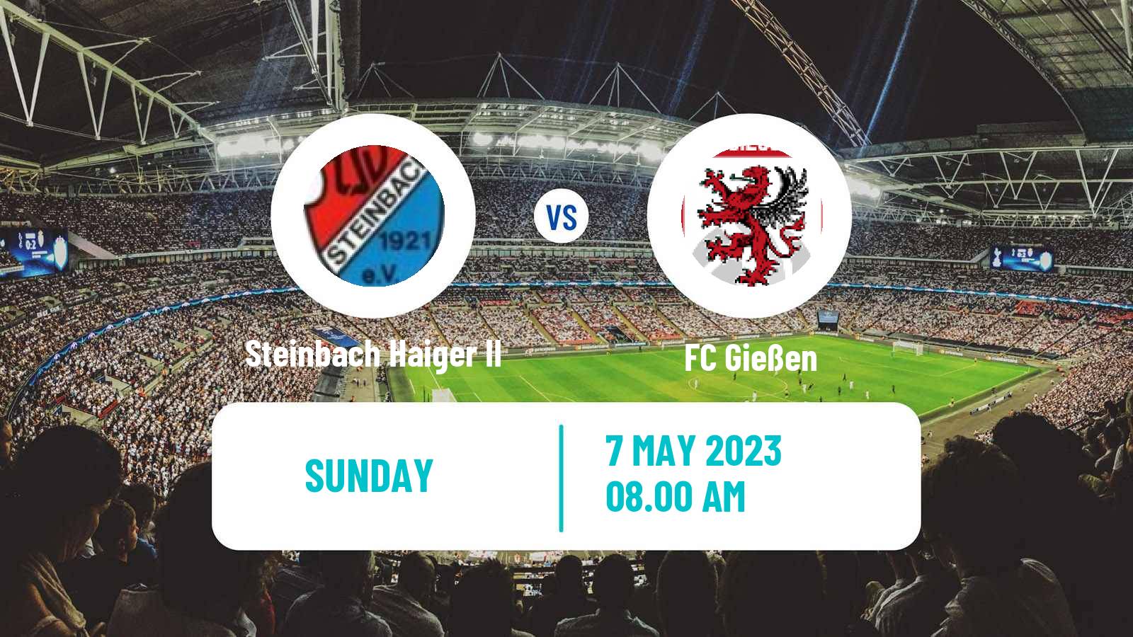Soccer German Oberliga Hessen Steinbach Haiger II - Gießen