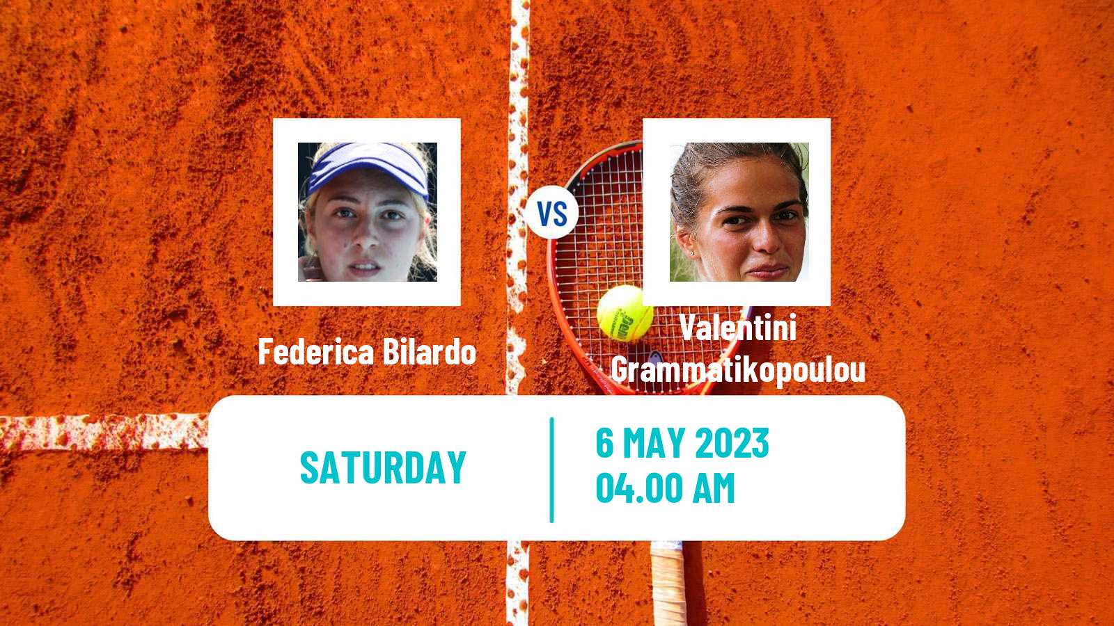 Tennis ITF Tournaments Federica Bilardo - Valentini Grammatikopoulou
