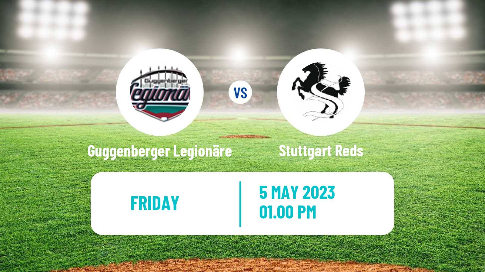 Baseball German Bundesliga South Baseball Guggenberger Legionäre - Stuttgart Reds
