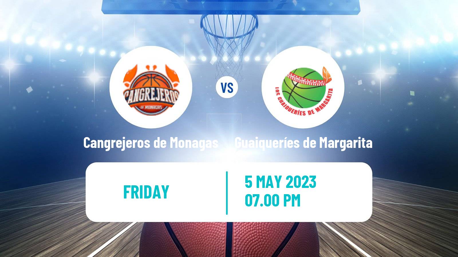 Basketball Venezuelan Superliga Basketball Cangrejeros de Monagas - Guaiqueríes de Margarita