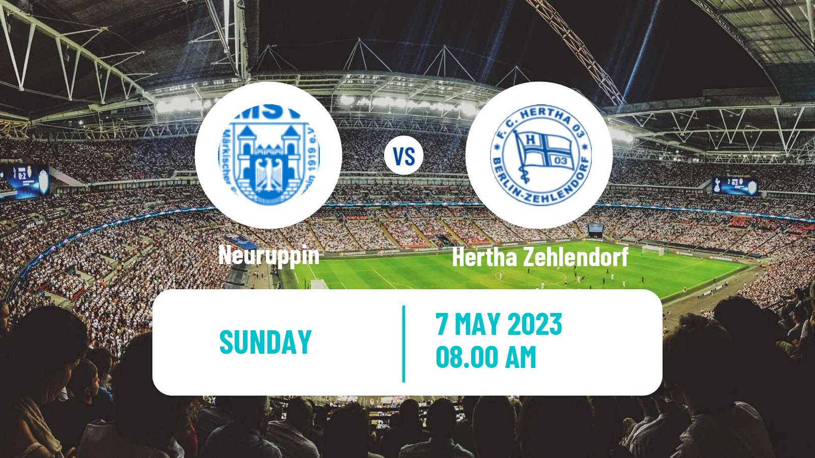 Soccer German Oberliga NOFV-Nord Neuruppin - Hertha Zehlendorf