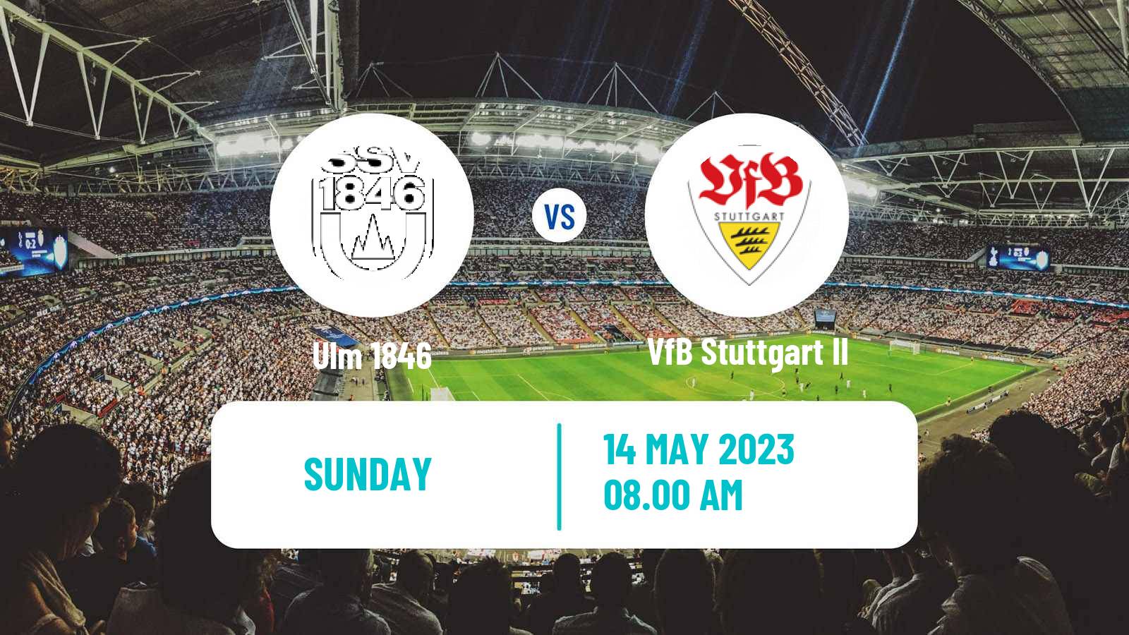 Soccer German Regionalliga Sudwest Ulm 1846 - VfB Stuttgart II