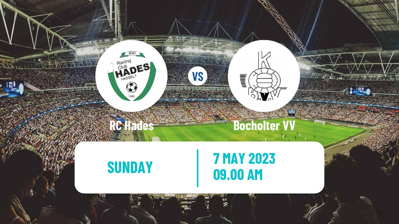 Soccer Belgian Second Amateur Division Group B Hades - Bocholter