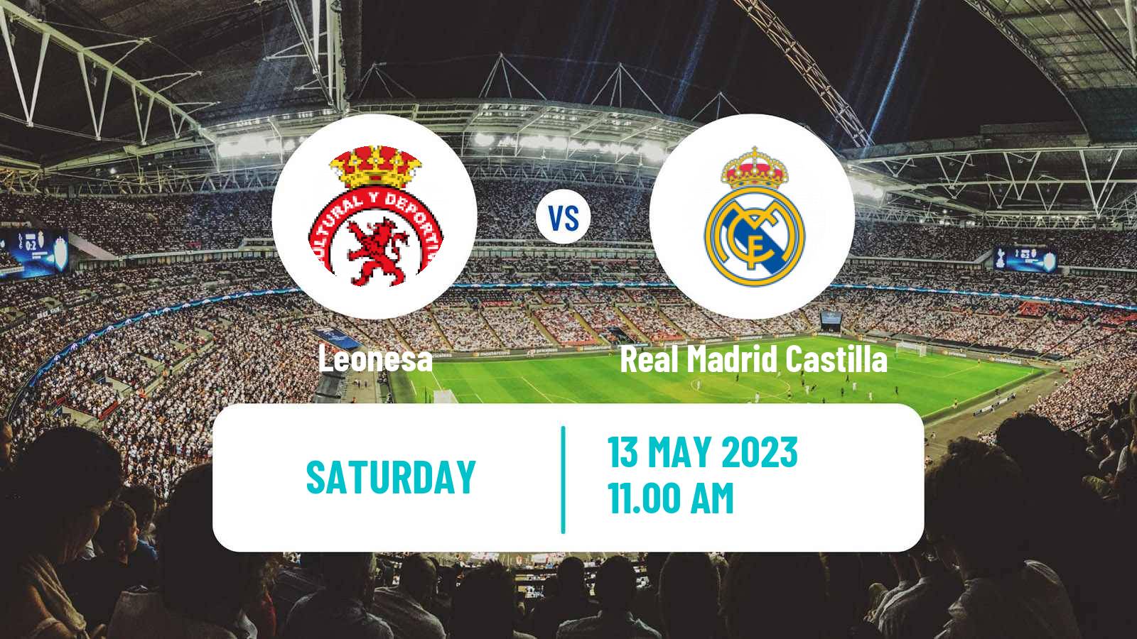 Soccer Spanish Primera RFEF Group 1 Leonesa - Real Madrid Castilla
