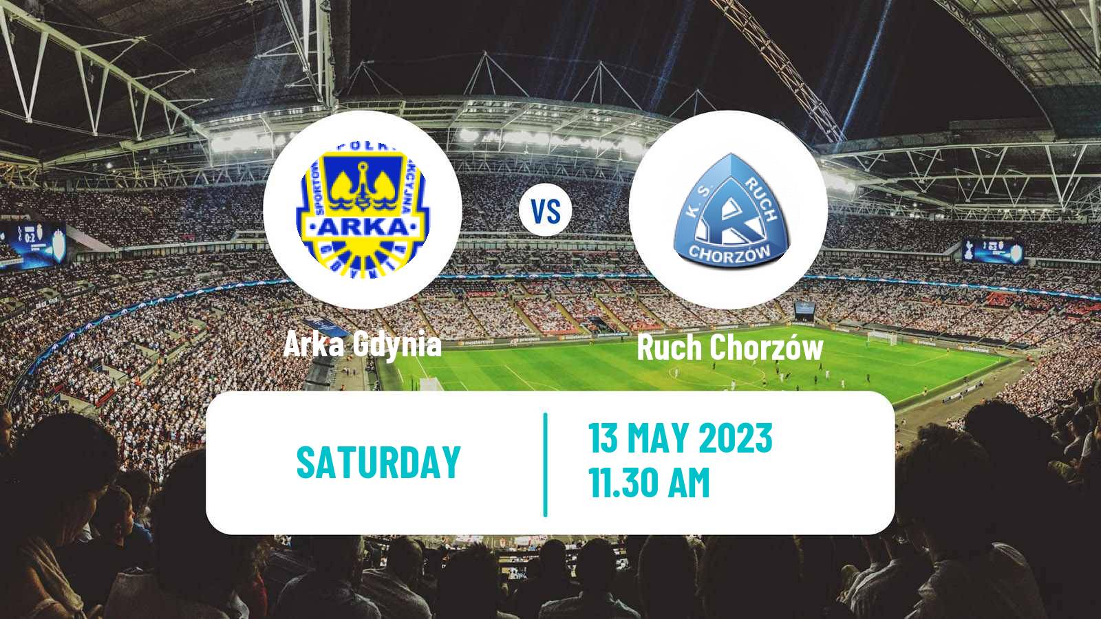 Soccer Polish Division 1 Arka Gdynia - Ruch Chorzów