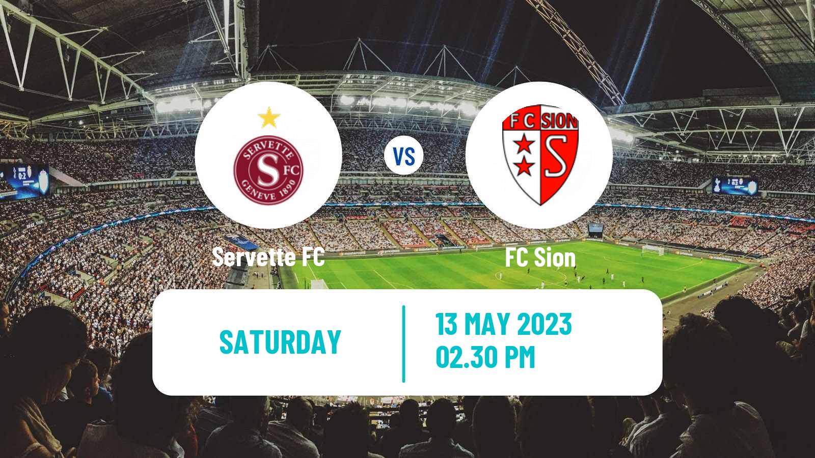 Soccer Swiss Super League Servette - Sion