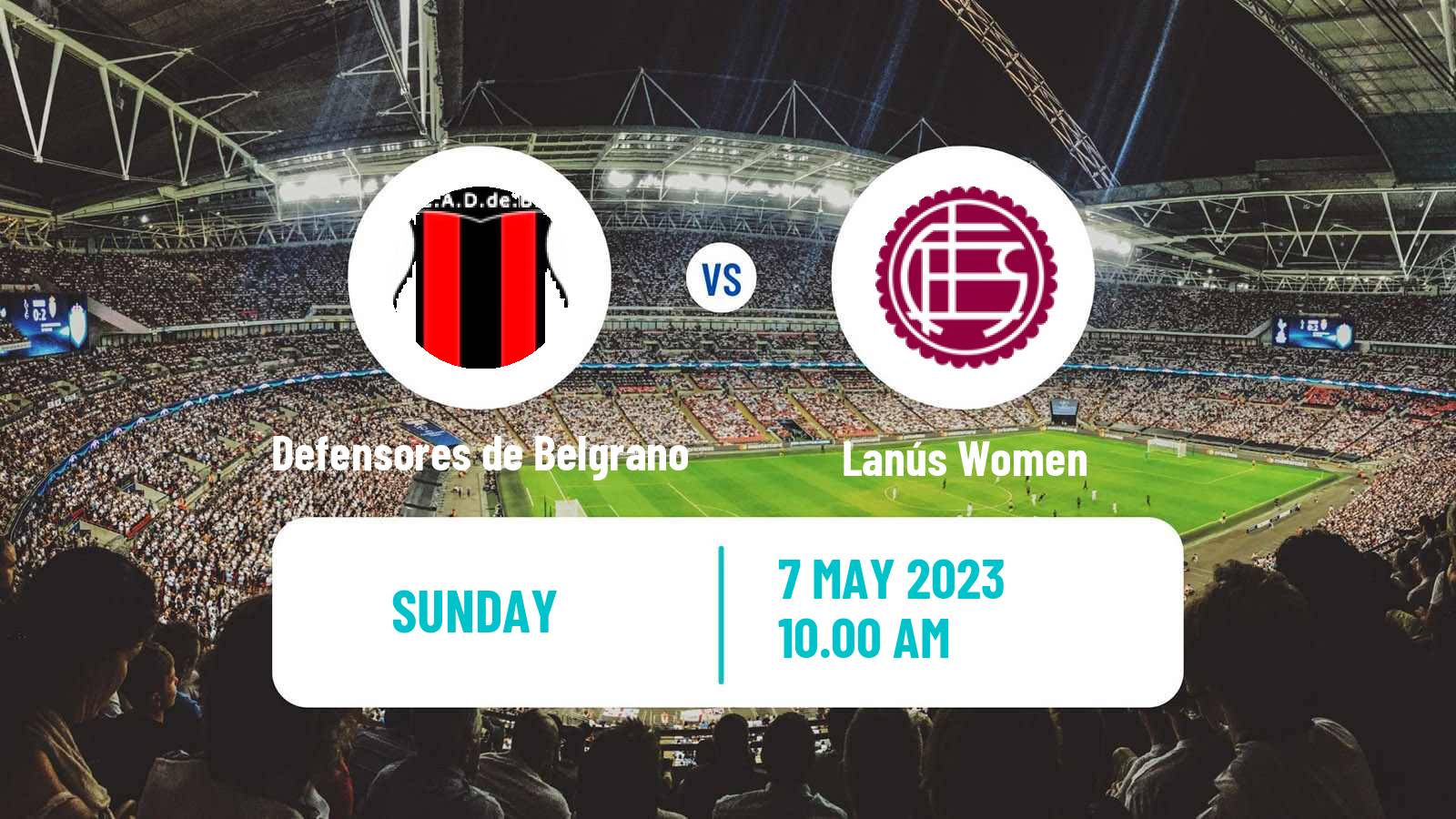 Soccer Argentinian Primera A Women Defensores de Belgrano - Lanús