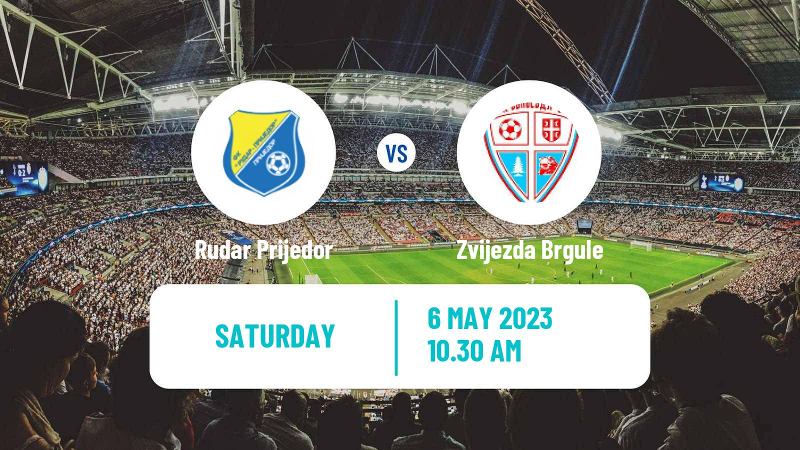 Soccer Bosnian Prva Liga RS Rudar Prijedor - Zvijezda Brgule