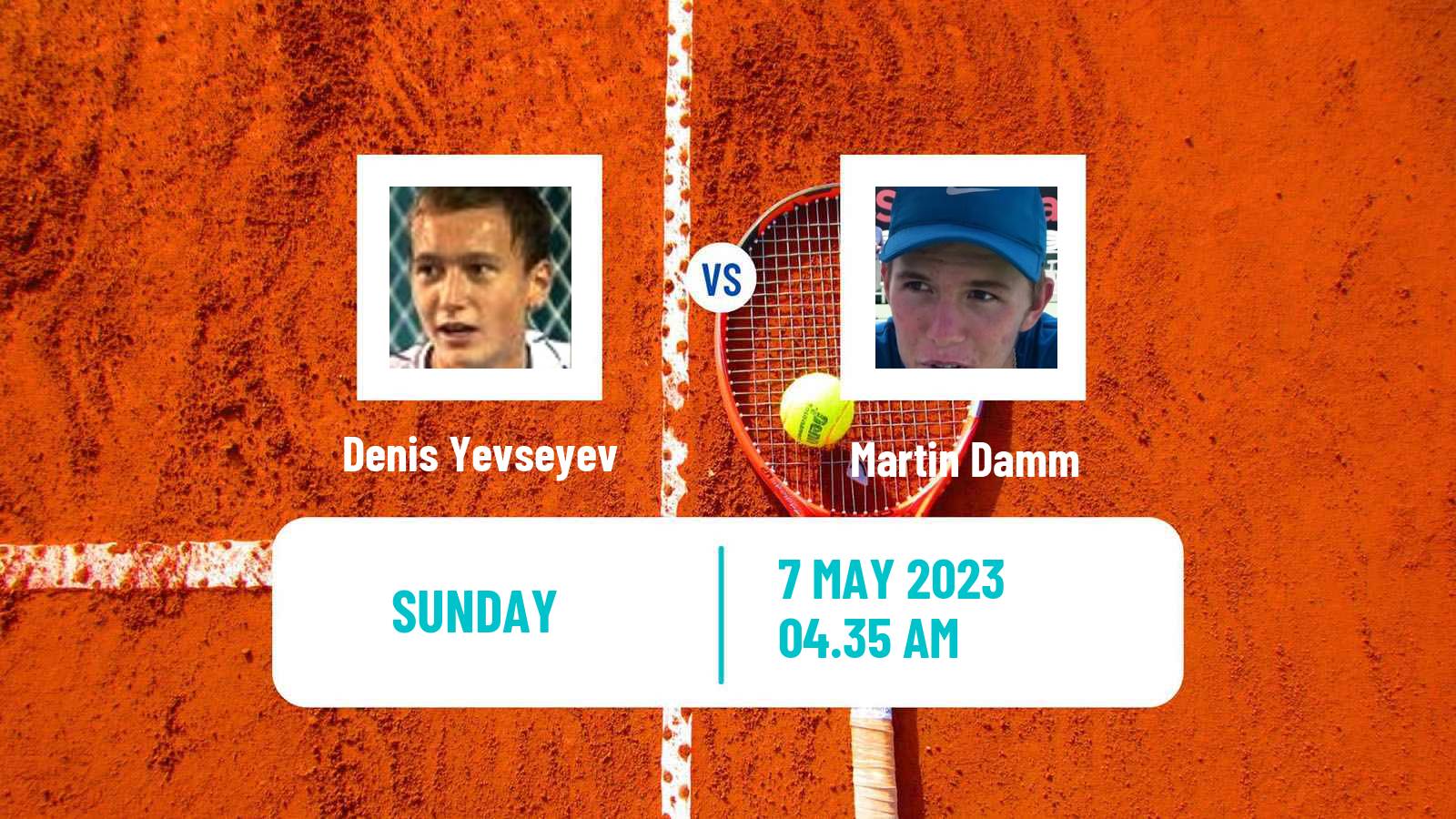 Tennis ATP Challenger Denis Yevseyev - Martin Damm