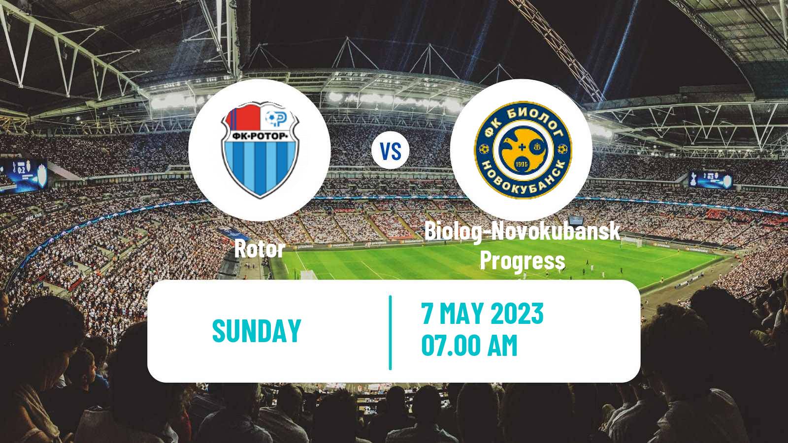 Soccer Russian FNL 2 Group 1 Rotor - Biolog-Novokubansk Progress
