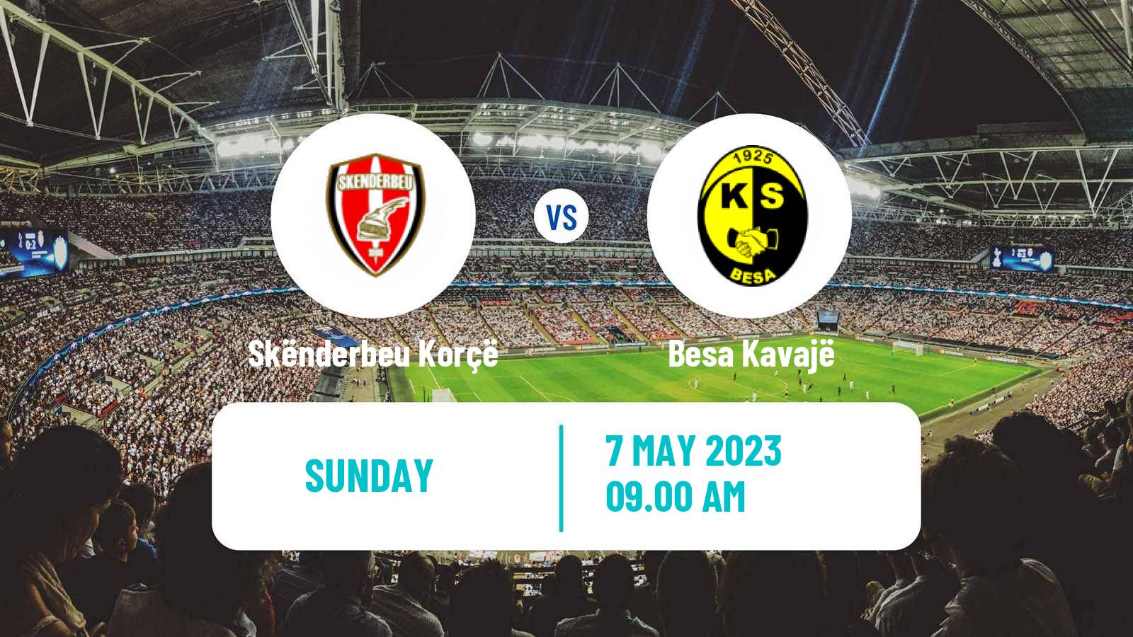 Soccer Albanian First Division Skënderbeu Korçë - Besa Kavajë