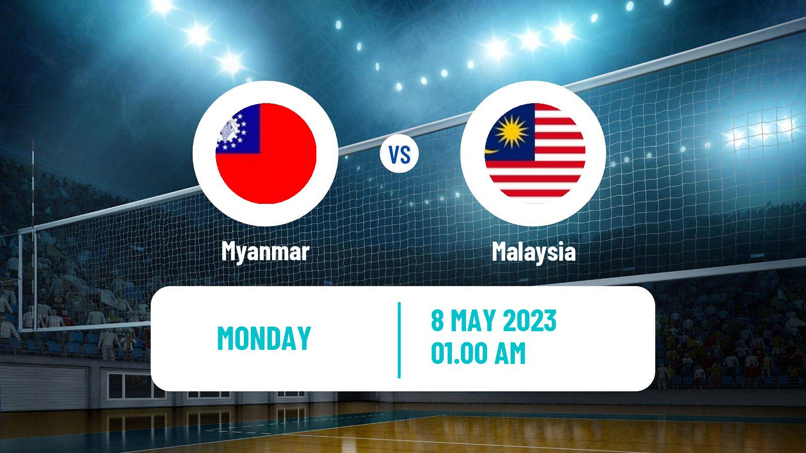 Volleyball Southeast Asian Games Volleyball Myanmar - Malaysia