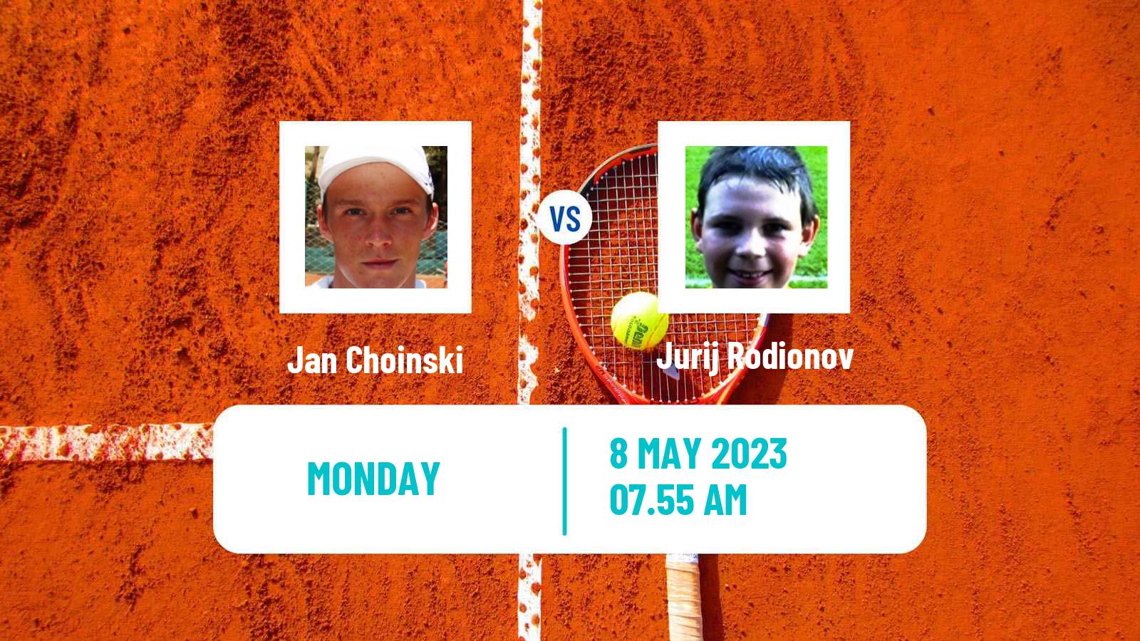 Tennis ATP Roma Jan Choinski - Jurij Rodionov