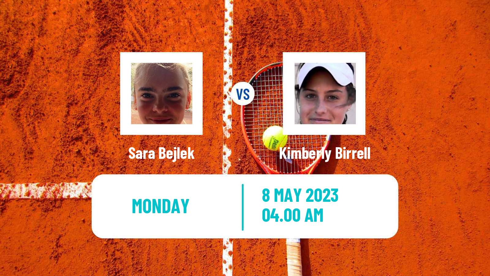 Tennis WTA Roma Sara Bejlek - Kimberly Birrell