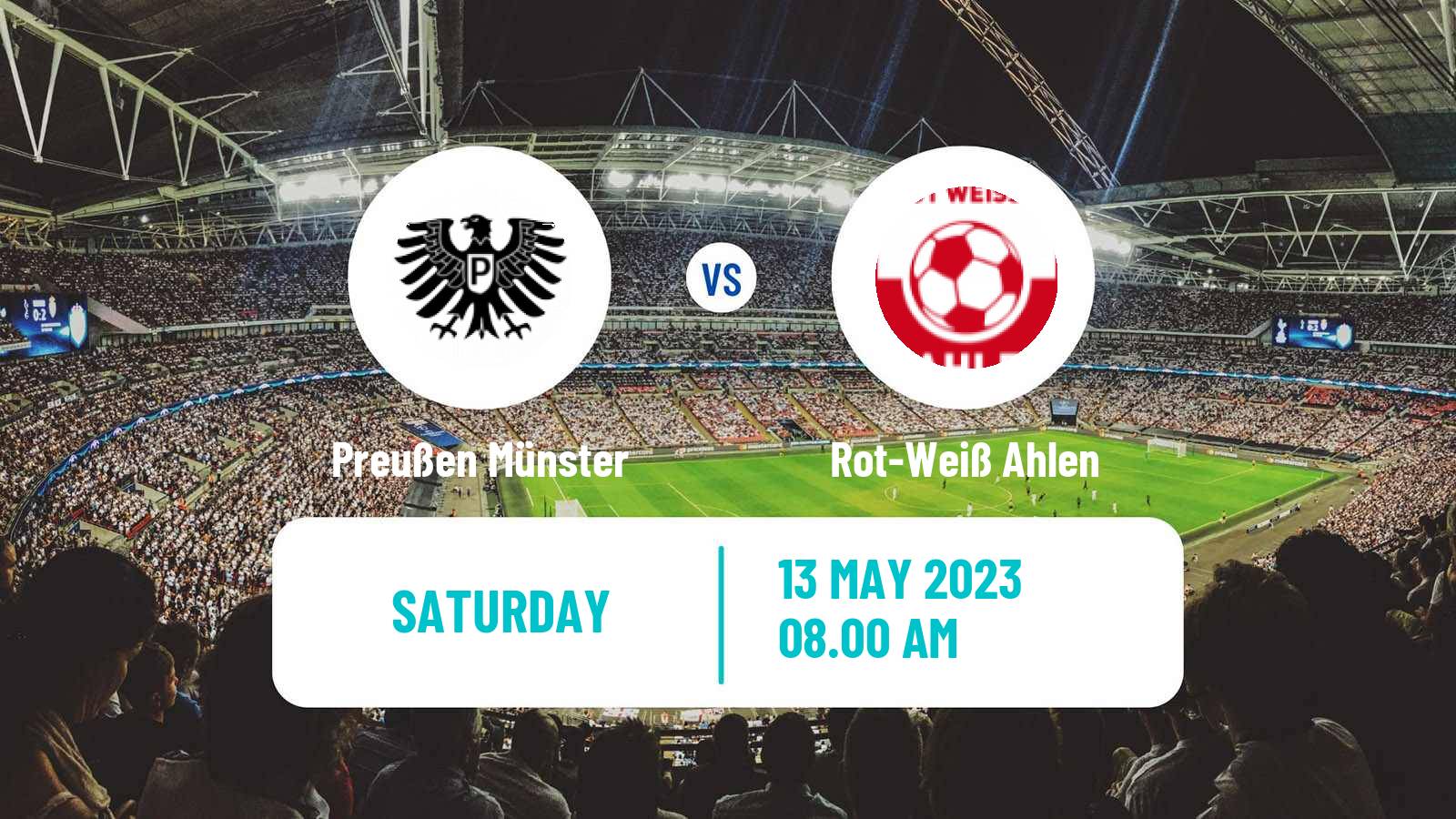 Soccer German Regionalliga West Preußen Münster - Rot-Weiß Ahlen