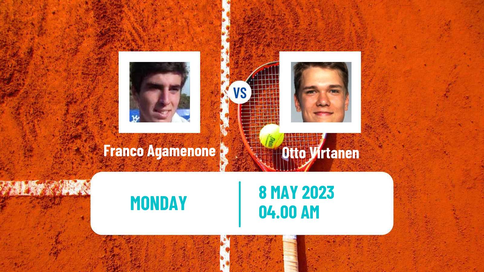 Tennis ATP Roma Franco Agamenone - Otto Virtanen