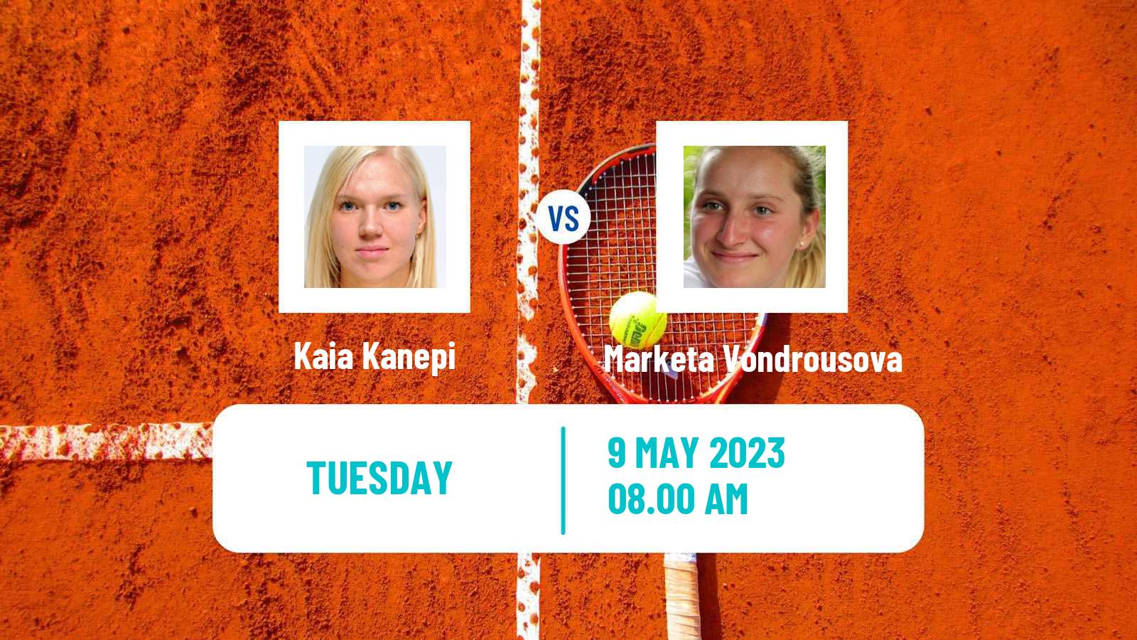 Tennis WTA Roma Kaia Kanepi - Marketa Vondrousova