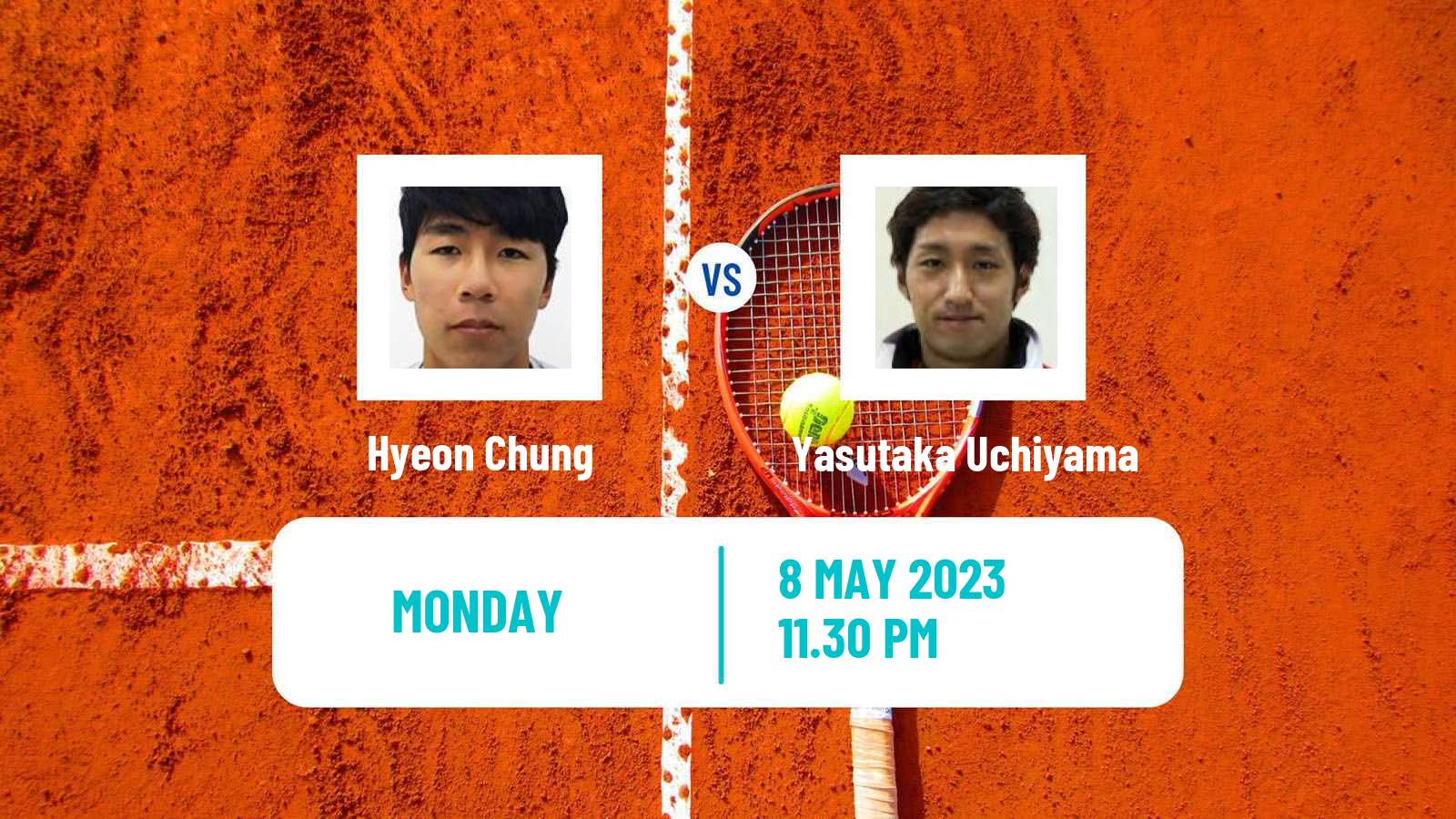 Tennis ATP Challenger Hyeon Chung - Yasutaka Uchiyama