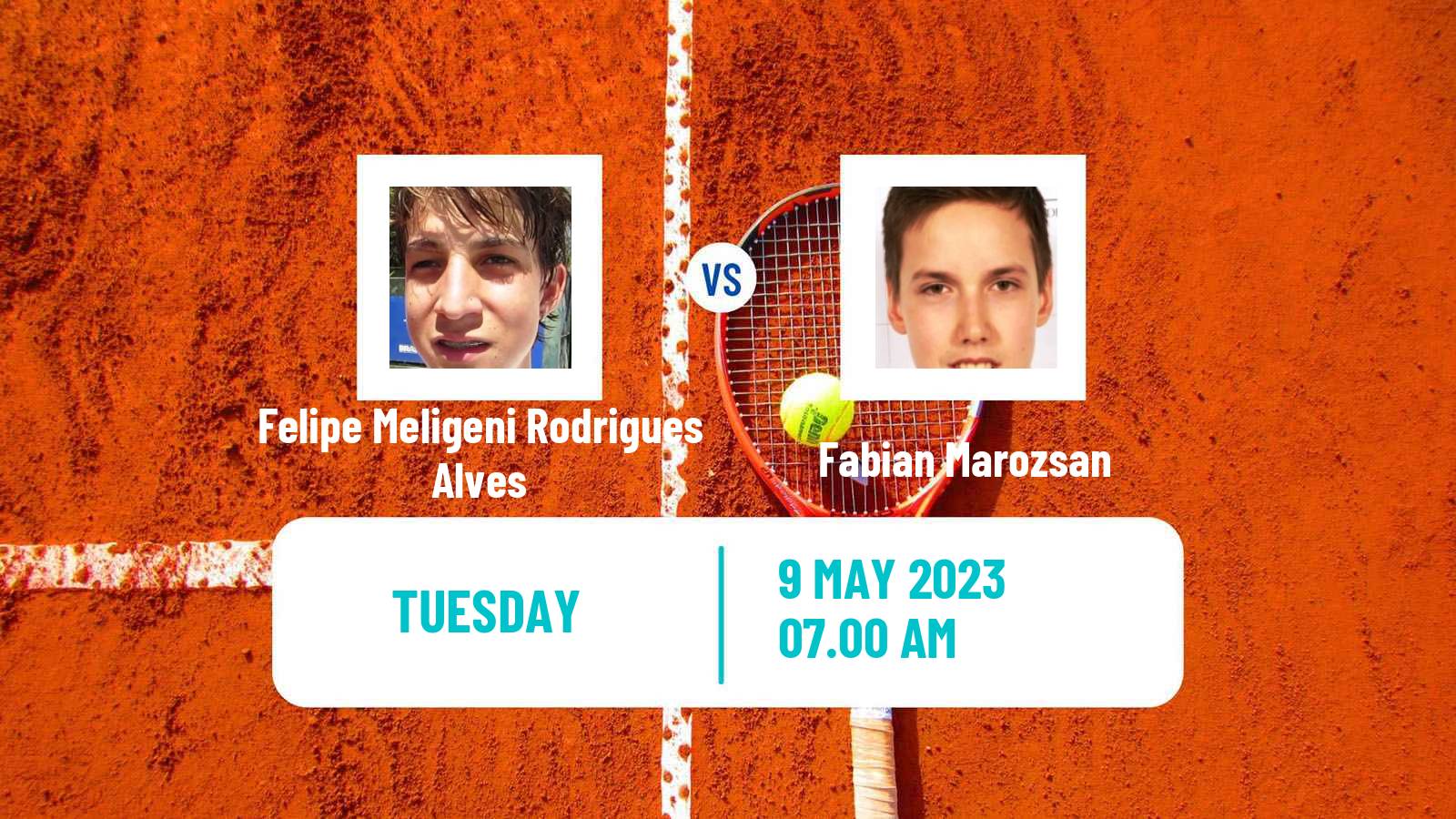 Tennis ATP Roma Felipe Meligeni Rodrigues Alves - Fabian Marozsan