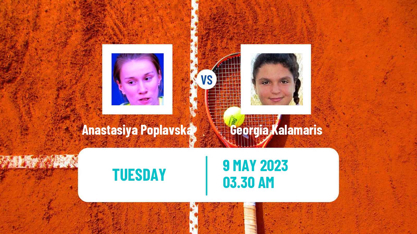 Tennis ITF Tournaments Anastasiya Poplavska - Georgia Kalamaris