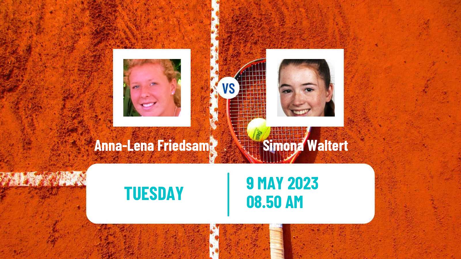 Tennis WTA Roma Anna-Lena Friedsam - Simona Waltert