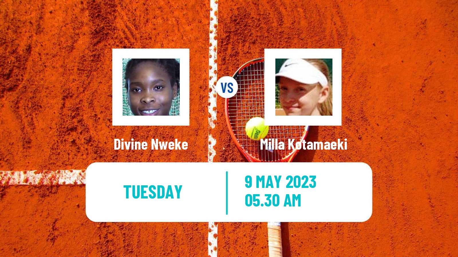 Tennis ITF Tournaments Divine Nweke - Milla Kotamaeki
