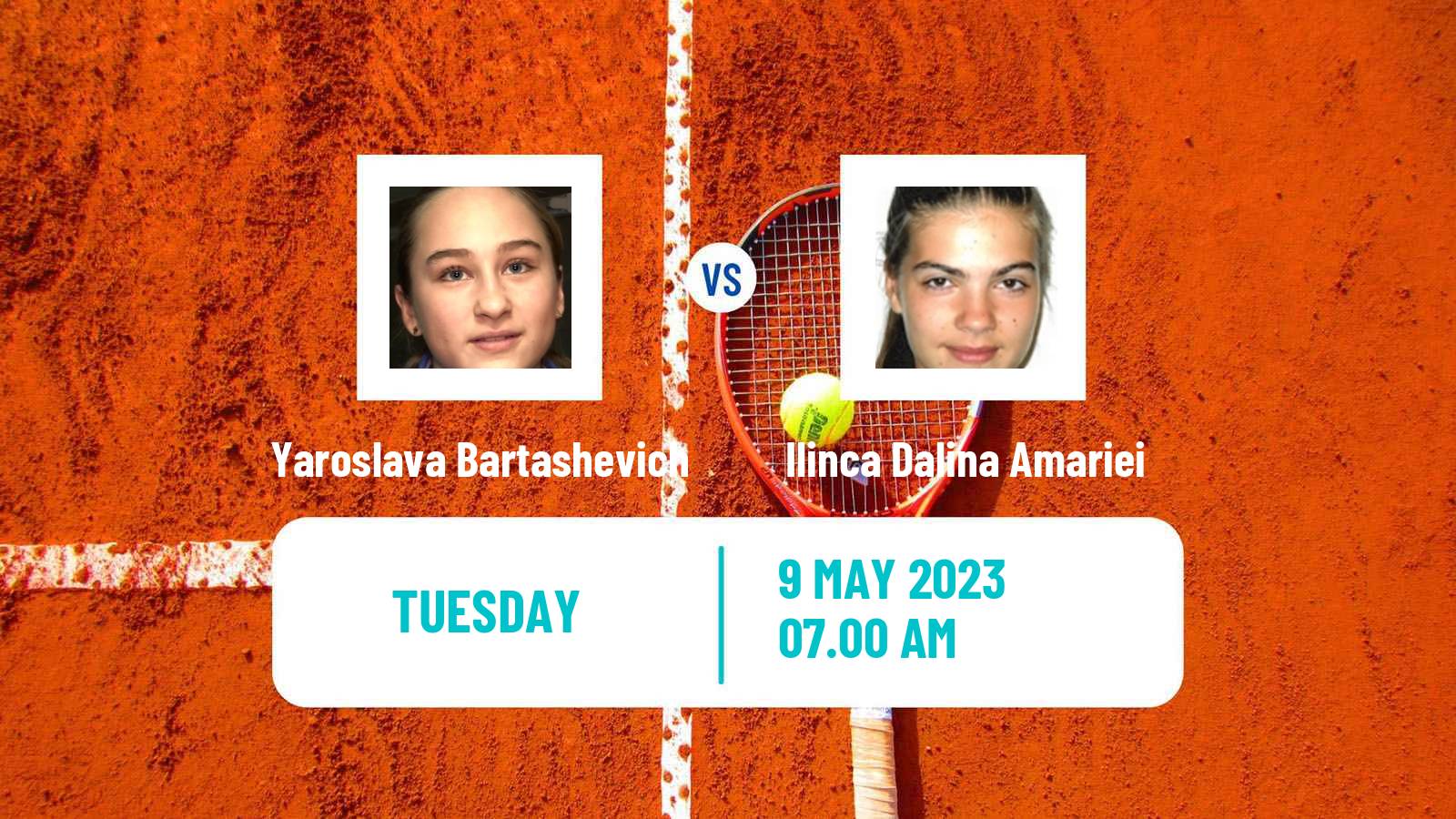 Tennis ITF Tournaments Yaroslava Bartashevich - Ilinca Dalina Amariei