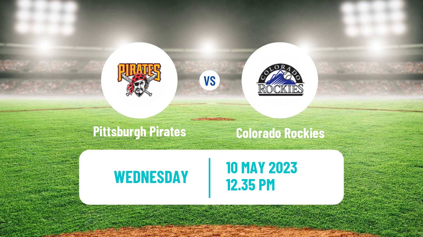 Baseball MLB Pittsburgh Pirates - Colorado Rockies