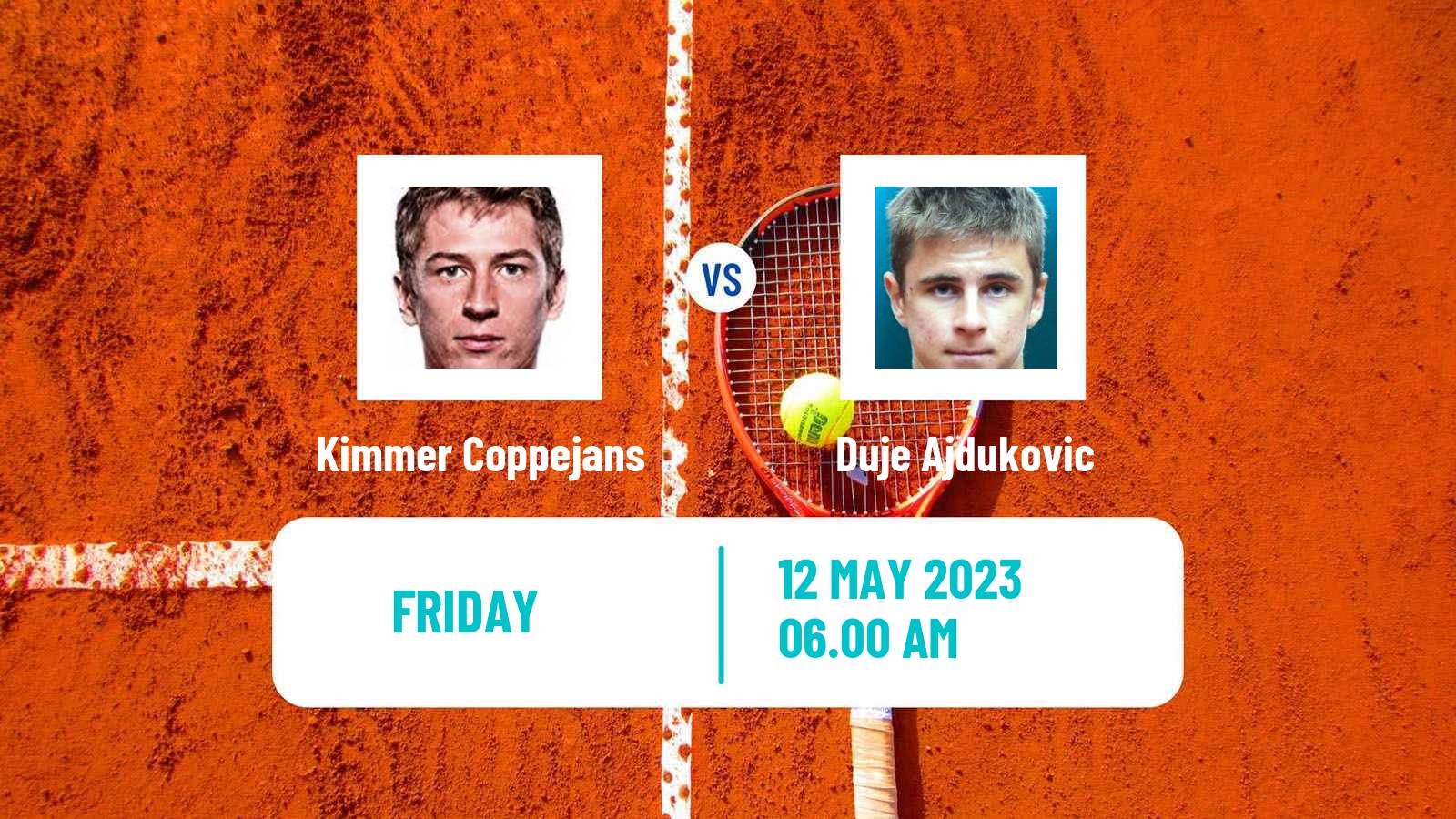Tennis ATP Challenger Kimmer Coppejans - Duje Ajdukovic