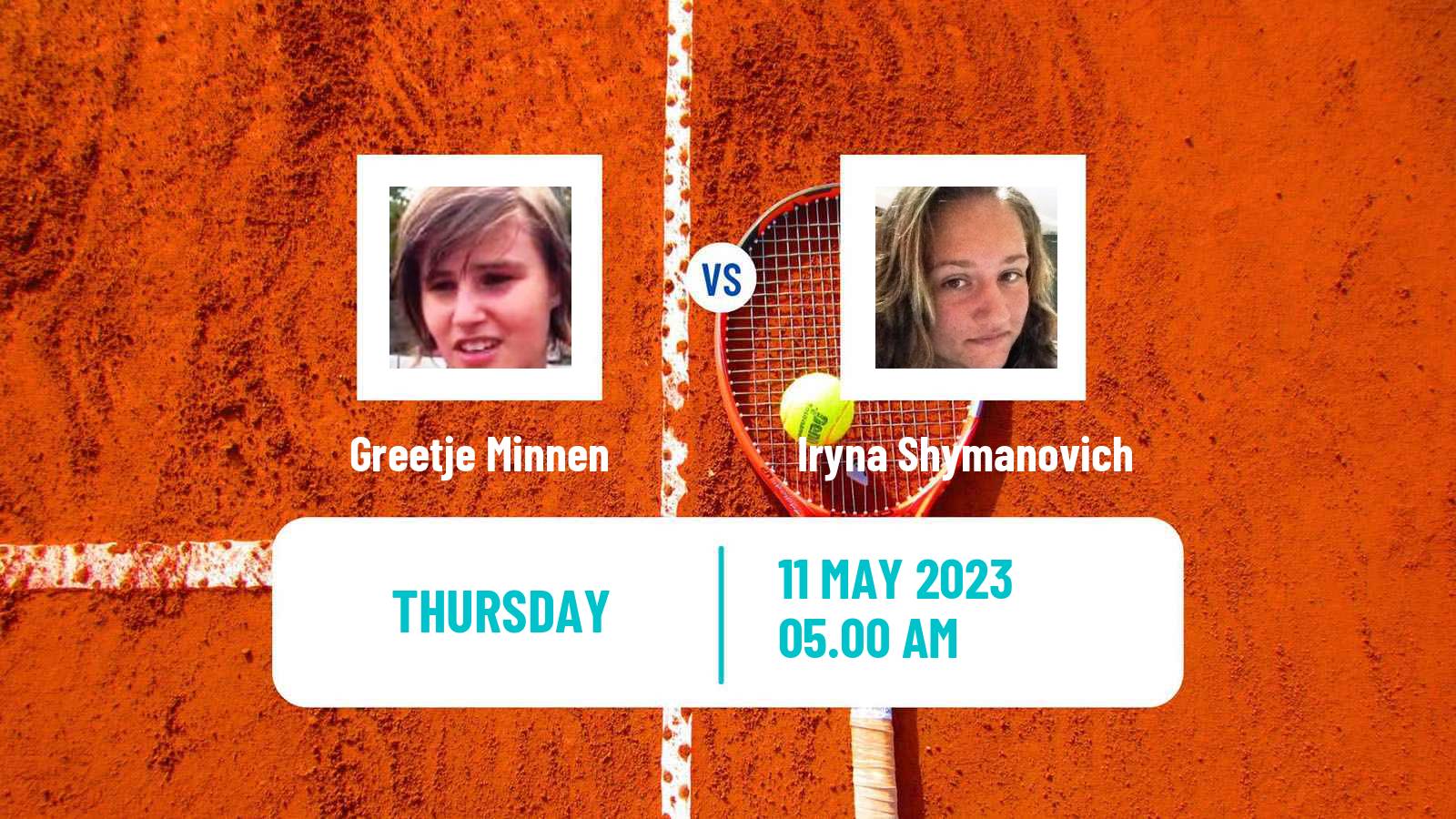 Tennis ITF Tournaments Greetje Minnen - Iryna Shymanovich